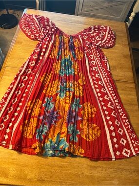 90s Vintage Jessica Bloom Mumu Kaftan Mrs. Roper Dress
